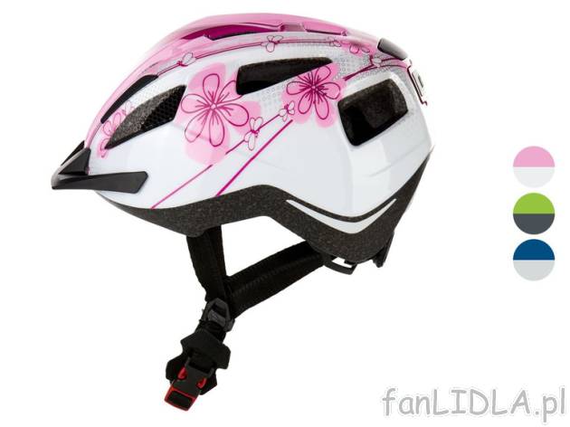 CRIVIT® Kask rowerowy dziecięcy z tylną lampką, Crivit , cena 59,9 PLN 
 Opis ...