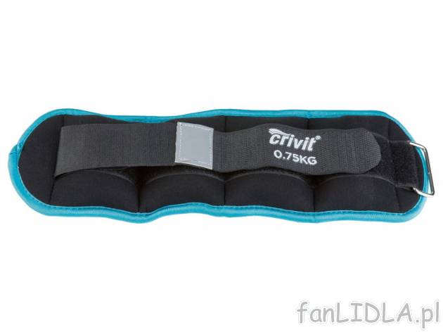 CRIVIT® Obciążniki na kostki i nadgarstki 0,75 kg, 2 sztuki Crivit    , cena 19,99 PLN