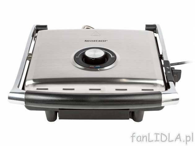Grill elektryczny 2000W Silverscrest Kitchen Tools, cena 139,00 PLN 
- 29 x 26 cm
- ...