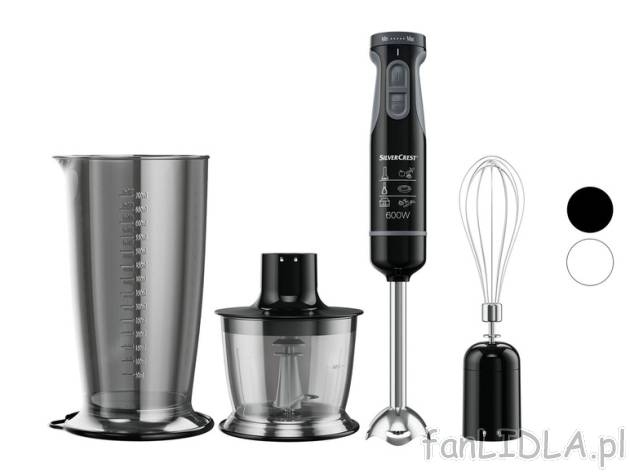 Silvercrest Kitchen Tools Blender ręczny z zestawem akcesoriów SSMS 600 D4, 600 ...