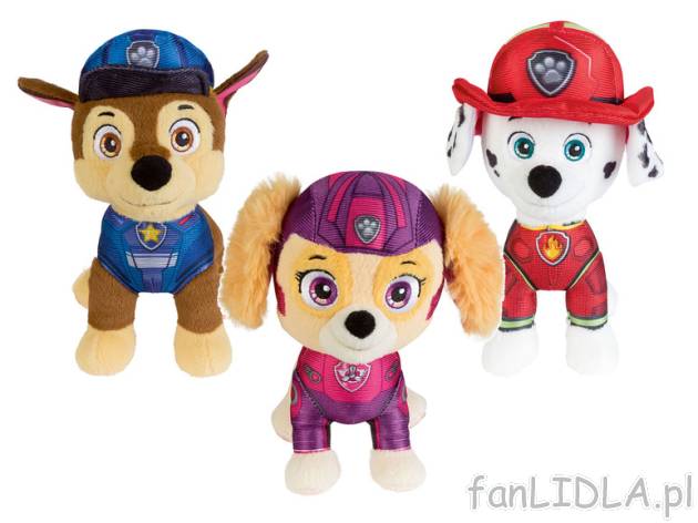 Paw Patrol Zestaw 3 maskotek z kolekcji Psi Patrol Paw patrol, cena 99 PLN