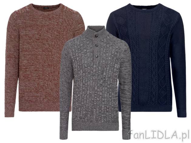 LIVERGY® Sweter męski, 1 sztuka Livergy , cena 44,99 PLN 
 <b>Opis produktu</b> ...