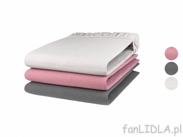 Livarno Home Prześcieradło z dżerseju z gumką, 90-100 x 200 cm, 1 sztuka Livarno ...