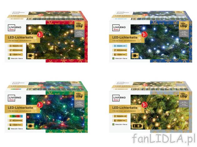 Livarno Home Łańcuch świetlny z 100 diodami LED, 1 sztuka Livarno home, cena ...