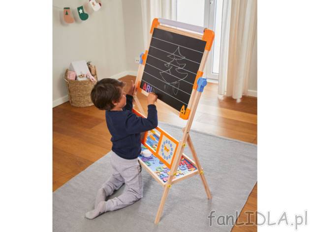 PLAYTIVE® Dwustronna tablica stojąca edukacyjna Playtive , cena 89,9 PLN 
 Opis ...