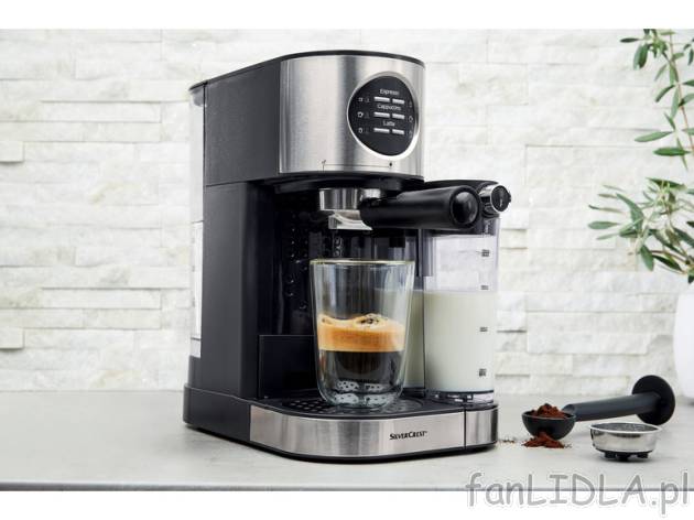 SILVERCREST® Ekspres do kawy ze spieniaczem SEMM Silvercrest , cena 479 PLN 
 ...