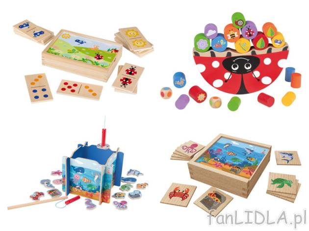 PLAYTIVE® Gra drewniana, 1 sztuka Playtive , cena 19,99 PLN 
 <b>Opis produktu</b> ...