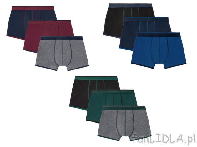 LIVERGY® Bokserki męskie, 3 pary - Lidl - lidl.pl Livergy , cena 29,97 PLN 
 Opis ...