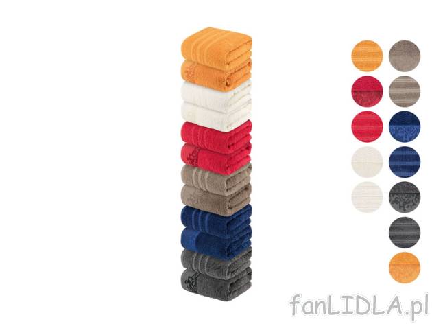 Livarno Home Ręcznik frotté 50 x 90 cm - Lidl Livarno home, cena 9,99 PLN 
 Opis ...
