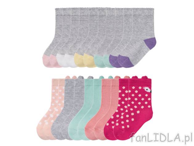 LUPILU® Skarpetki dziewczęce z biobawełną, Lupilu , cena 12,45 PLN 
 Opis produktu ...