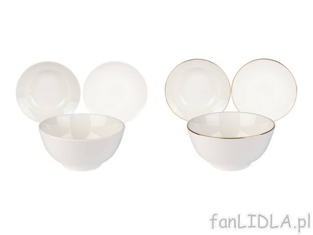 ERNESTO® Zestaw obiadowy porcelanowy, 18 elementów Ernesto , cena 129 PLN 
 Opis ...