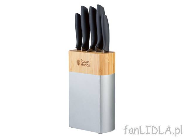 Russell Hobbs Zestaw 5 noży w bloku | LIDL.PL Russell hobbs, cena 119 PLN 
 Opis ...