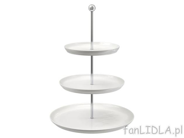 ERNESTO® Patera trzypoziomowa z porcelany, 1 Ernesto , cena 39,99 PLN 
 Opis produktu ...