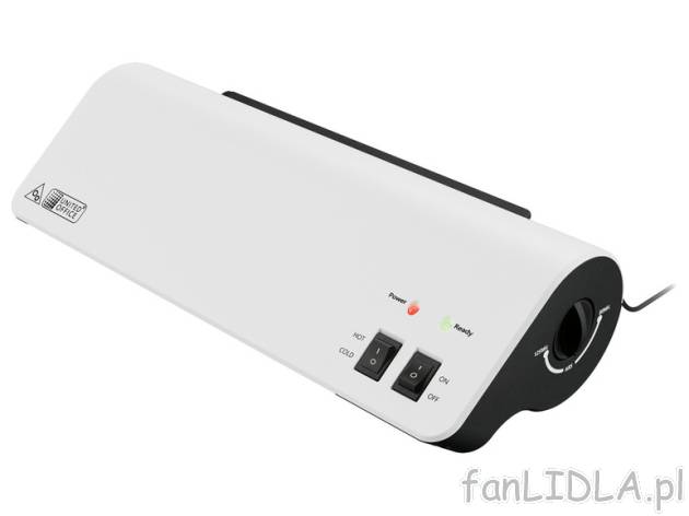 UNITED OFFICE® Laminator A4 ULG 350 | LIDL.PL United office , cena 79,9 PLN 
 ...