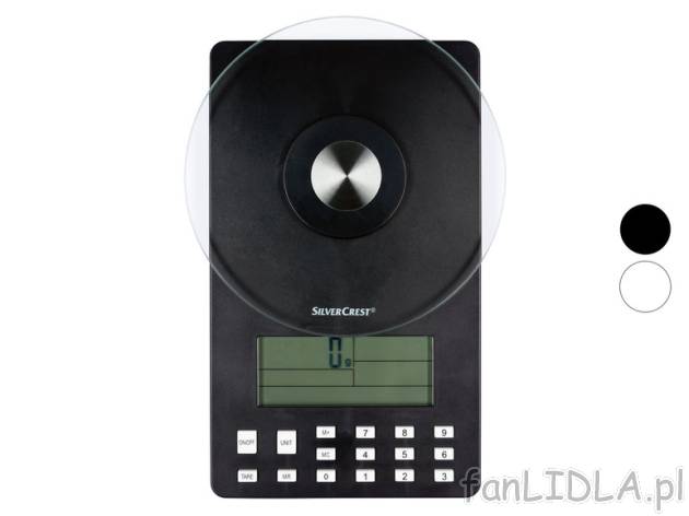 SILVERCREST Waga kuchenna analityczna SNAW 1000 Silvercrest, cena 54,9 PLN 
Opis ...