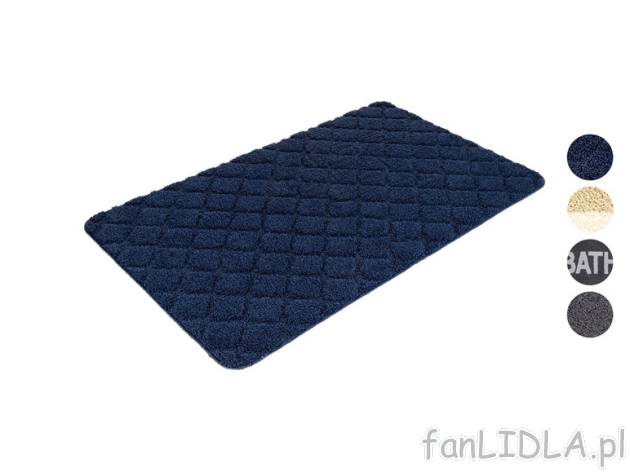 Livarno Home Dywanik łazienkowy, 60 x 100 cm Livarno home, cena 34,99 PLN 
 Opis ...