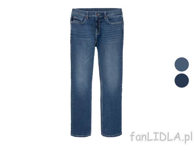 LIVERGY® Jeansy męskie straight fit z bawełną Livergy , cena 59,9 PLN 
 Opis ...