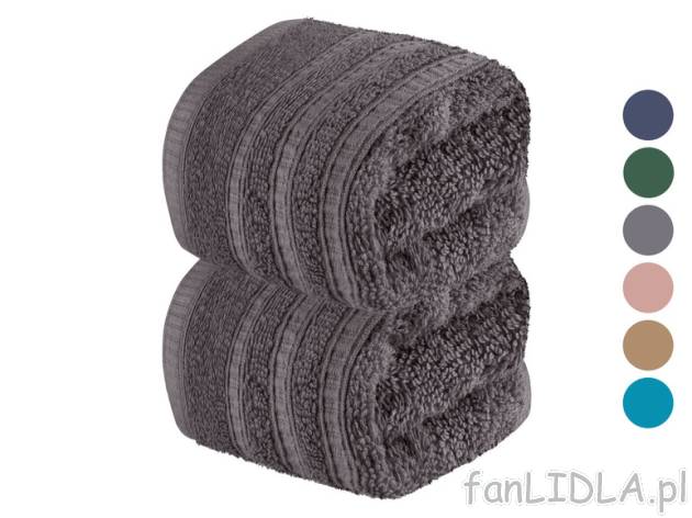Livarno Home Ręczniki frotté, 30 x 50 cm, 2 Livarno home, cena 12,98 PLN 
 Opis ...