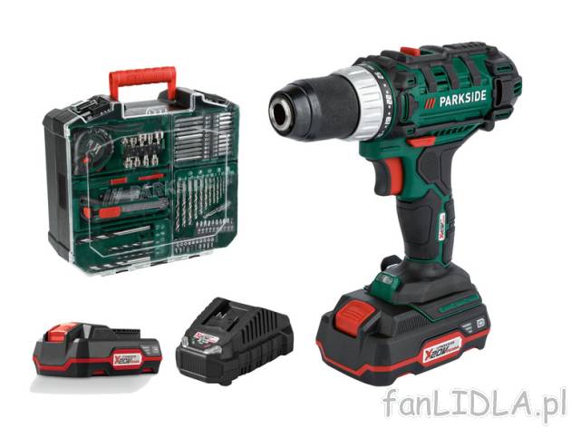 PARKSIDE® Wiertarko-wkrętarka akumulatorowa Parkside , cena 349 PLN 
 Opis produktu ...