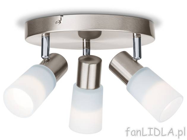 LIVARNO home Lampa sufitowa LED potrójna, chrom Livarno home, cena 79,9 PLN 
Livarno ...