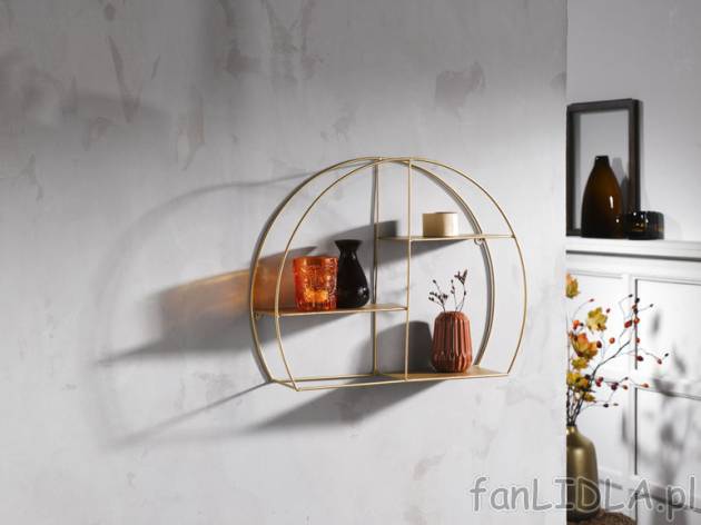 LIVARNO home Metalowa półka lub lustro | LIDL.PL Livarno home, cena 59,9 PLN 
LIVARNO ...