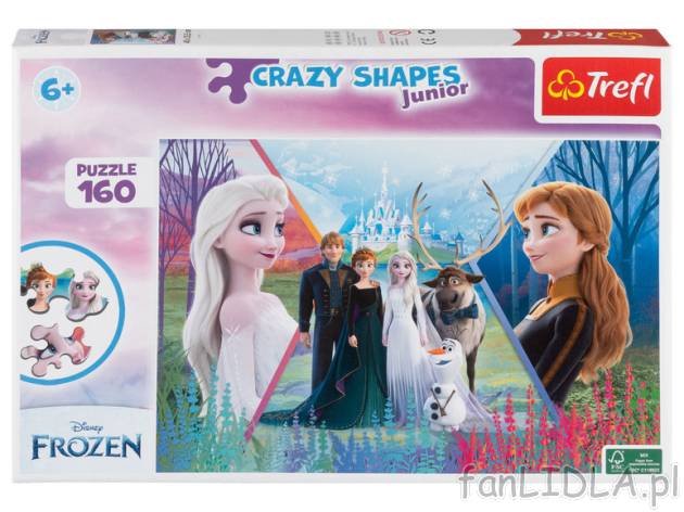 Trefl Puzzle z bohaterami bajek Junior Crazy Shapes, Trefl, cena 14,99 PLN 
Trefl&nbsp;Puzzle ...