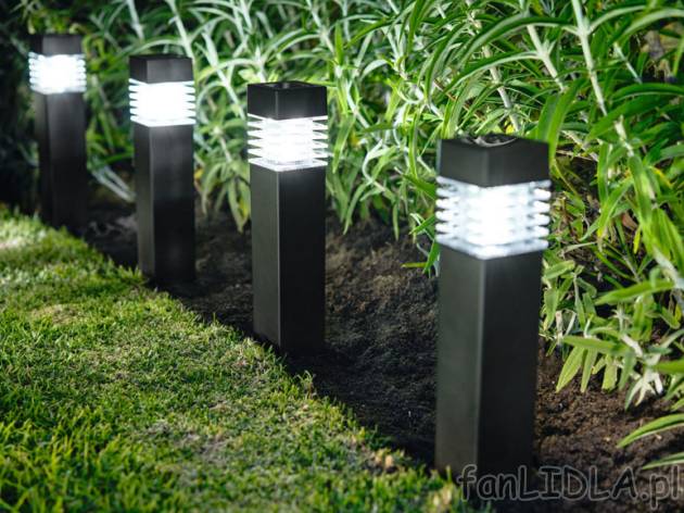 LIVARNO home Lampki solarne LED, 4 sztuki | LIDL.PL Livarno home, cena 59,9 PLN ...