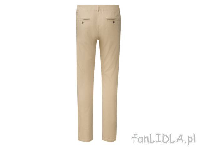 LIVERGY® Spodnie chino męskie z bawełną, slim Livergy , cena 59,9 PLN 
LIVERGY® ...