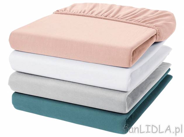 Prześcieradło z gumką Meradiso, cena 44,99 PLN 
180-200 x 200 cm 
- 100% bawełny
- ...