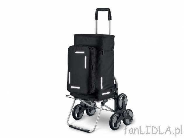 Duży wózek na zakupy Topmove, cena 139,00 PLN 
- uchwyt na parasol
- kieszeń ...