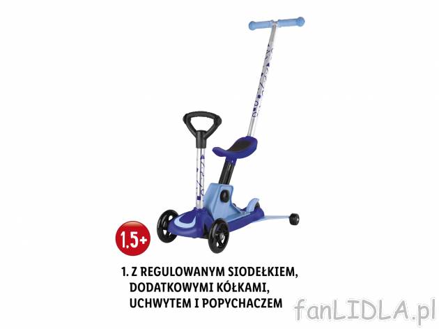 Hulajnoga 4 w 1 Playtive Junior, cena 159,00 PLN 
- 4 W 1: ROŚNIE WRAZ Z DZIECKIEM
- ...
