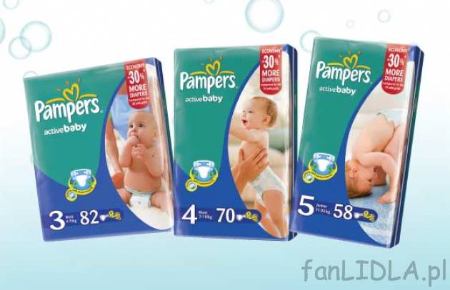 Pieluszki Pampers Jumbo Pack w cenie 39,99PLN do wyboru:
- MINI 94 sztuki (1 szt. ...