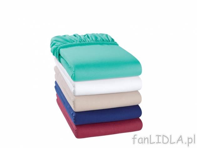 Prześcieradło z jerseyu z gumką 140-160 x 200 cm Meradiso, cena 34,99 PLN za ...