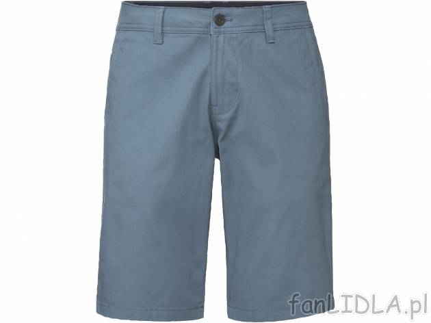 Bermudy męskie Livergy, cena 39,99 PLN 
- 98% bawełny, 2% elastanu (LYCRA&reg;)
- ...