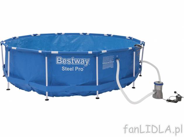 Basen stelażowy Bestway Steel Pro , cena 499,00 PLN 
- konstrukcja stalowa
- ...