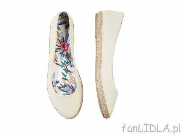Baleriny lub espadryle Esmara, cena 27,00 PLN za 1 para 
- 9 wzor&oacute;w 
- ...