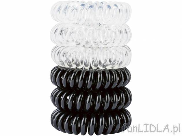 Spiralne gumki do włosów Esmara, cena 5,99 PLN 
6 zestawów do wyboru 
- delikatne ...
