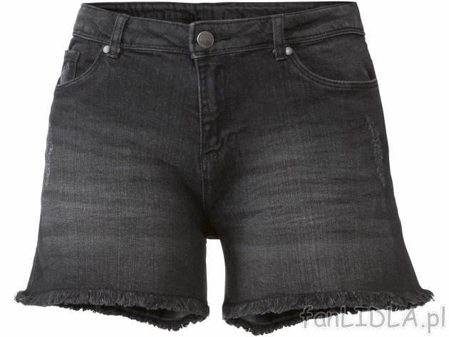 Szorty jeansowe damskie Esmara, cena 29,99 PLN 
- 98% bawełny, 2% elastanu (LYCRA&reg;)
- ...