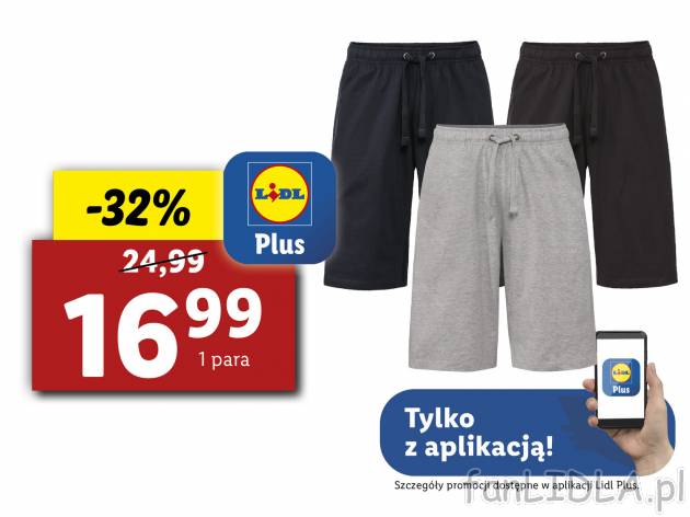 Bermudy męskie Livergy, cena 24,99 PLN 
3 kolory 
- 100% bawełny lub 90% bawełny ...