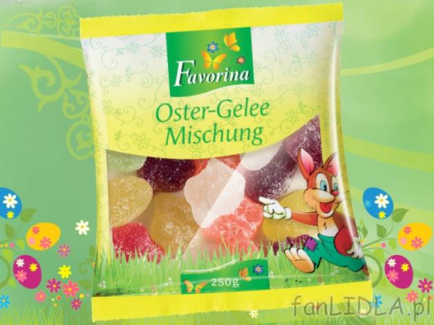 Galaretka wielkanocna , cena 3,99 PLN za 250 g/1 opak., 100 g=1,60 PLN. 
- Żelki ...
