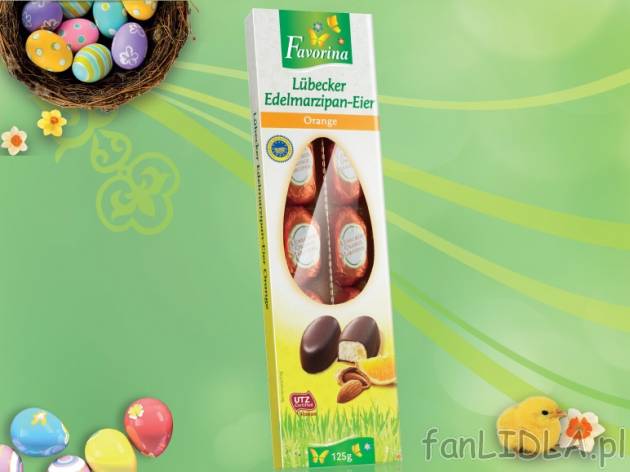 Jajka marcepanowe , cena 5,99 PLN za 125 g/1 opak., 100 g=4,79 PLN. 
- Z kandyzowaną ...