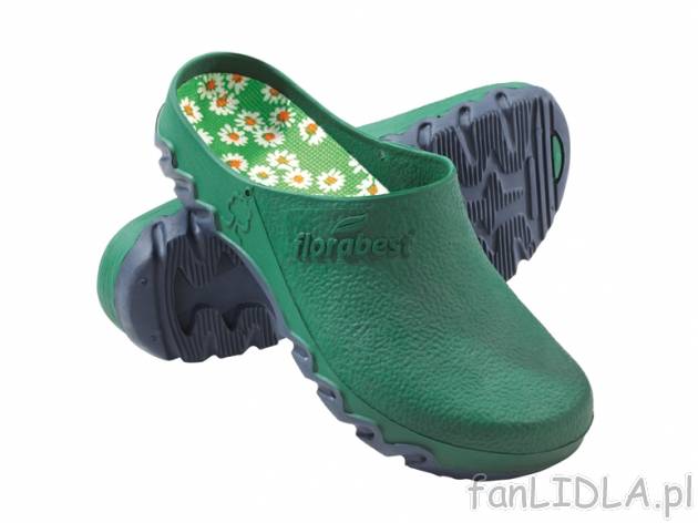 Chodaki ogrodowe Florabest, cena 19,99 PLN za 1 para 
- miękka wkładka z tekstylną ...
