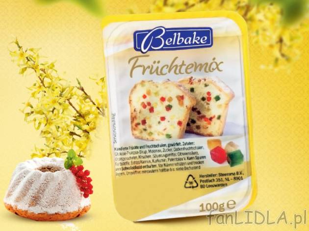 Kandyzowane owoce , cena 2,19 PLN za 100 g/1 opak. 
- Gama pysznych, owocowych ...