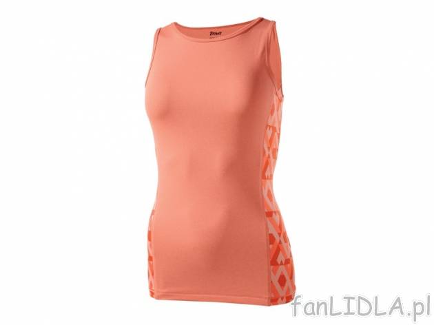 Damski top funkcyjny , cena 17,99 PLN za 1 szt. 
- dzięki zawartości elastanu ...