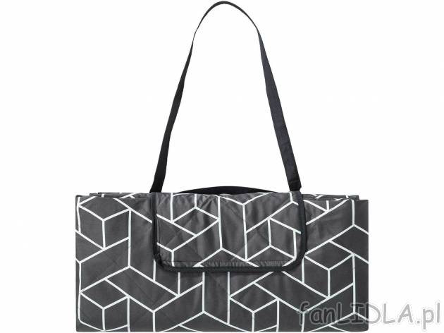 Koc piknikowy XXL, 200 x 200 cm Crivit, cena 44,99 PLN 
- z zapięciem na rzep, ...