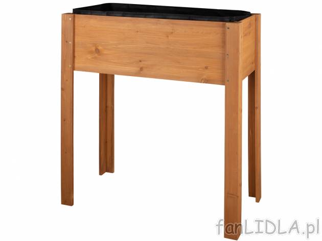Drewniany stojak na uprawy Parkside, cena 149,00 PLN 
- ok. 84 x 98 x 40 cm (dł. ...