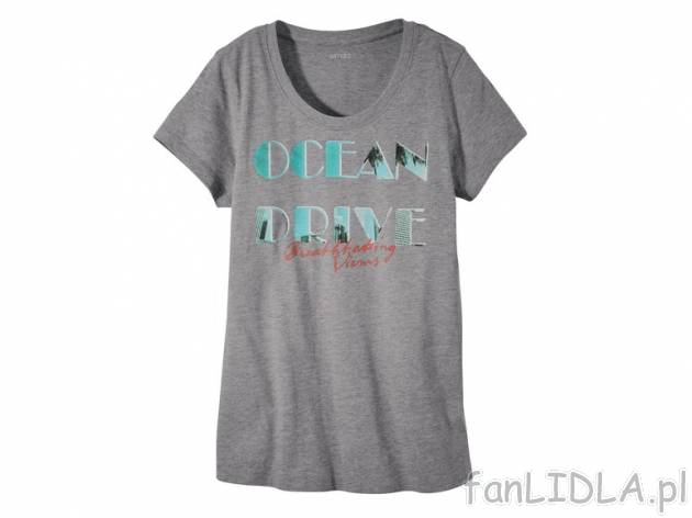 T-shirt Esmara, cena 17,99 PLN za 1 szt. 
- materiał: 100% bawełna lub 90% bawełna, ...