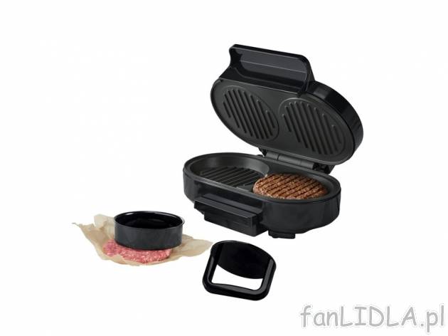 Grill do hamburgerów 800 W Silvercrest Kitchen Tools, cena 79,90 PLN za 1 szt. ...