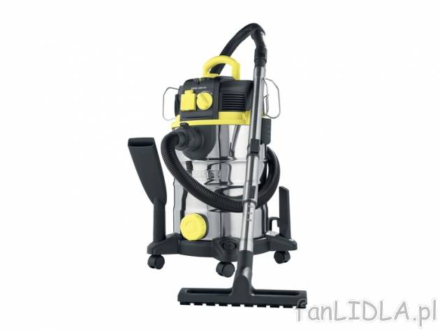 Odkurzacz do pracy na mokro i sucho 1500 W Parkside, cena 349,00 PLN za 1 opak. ...