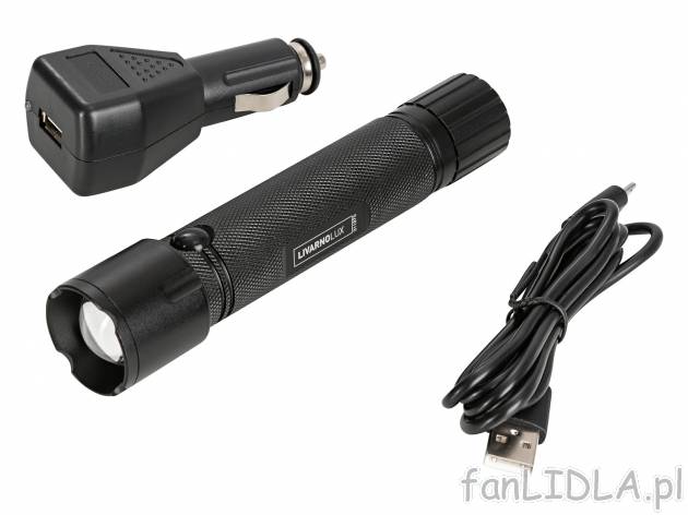 Latarka LED 3 W z powerbankiem 2200 mAh Livarno, cena 49,99 PLN 
- w zestawie: ...